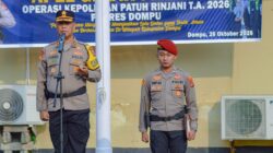 POLRES DOMPU GELAR APEL PASUKAN OPERASI PATUH RINJANI 2026, PERSONEL DIMINTA JADI TELADAN BERLALU LINTAS