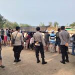 Amankan Turnamen Sepak Bola Mini Badas Cup II, Personel Polsek Labuhan Badas Imbau Suporter Jaga Sportivitas