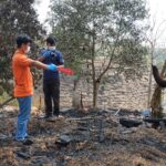 2 unit Rumah Panggung di Desa Mbawa Terbakar, Tim Inafis Satreskrim Polres Bima Kabupaten Gelar Olah TKP Awal